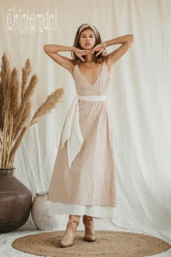 Chintamani Alchemistry Organic V Dress / Beige^ Maxi Dress