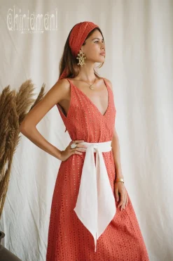 Chintamani Alchemistry Organic V Dress / Coral Rose^ Maxi Dress