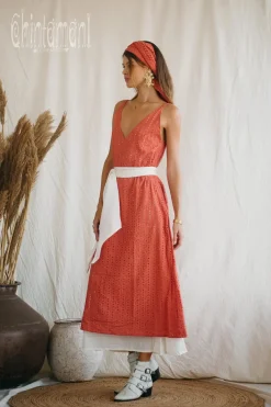 Chintamani Alchemistry Organic V Dress / Coral Rose^ Maxi Dress