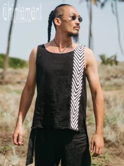 Chintamani Alchemistry Organic Vest Top / Black^ Tops & T-shirt