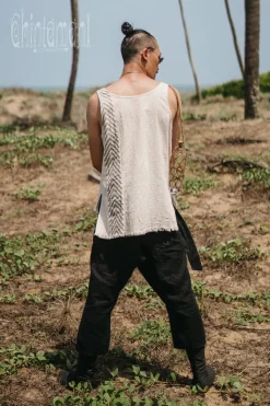 Chintamani Alchemistry Organic Vest Top / Light Grey^ Tops & T-shirt