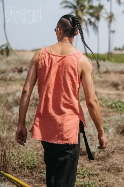 Chintamani Alchemistry Organic Vest Top / Salmon^ Tops & T-shirt