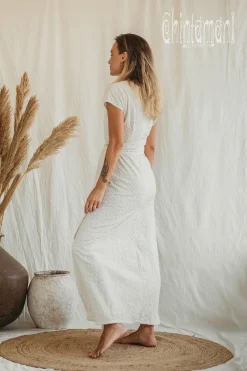 Chintamani Alchemistry Organic Wrap Dress / Off White^ Wrap Dress|Maxi Dress