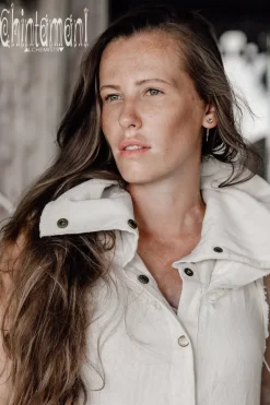 Chintamani Alchemistry Сotton Boho Vest / Off White^ Jackets & Coats