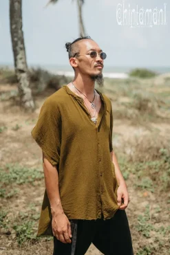 Chintamani Alchemistry Raw Cotton Shirt / Brown^ Button Shirt