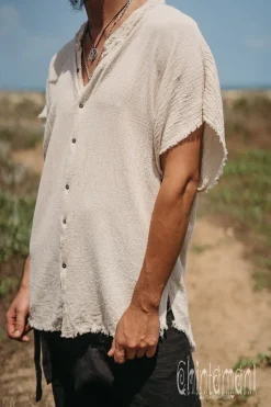 Chintamani Alchemistry Raw Cotton Shirt / Off White^ Button Shirt
