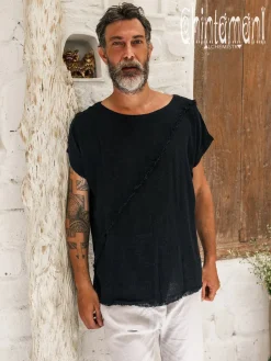 Chintamani Alchemistry Raw Cotton T-shirt / Black^ Tops & T-shirt