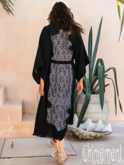 Chintamani Alchemistry Raw Printed Kimono / Black^ Kimono & Cover Up