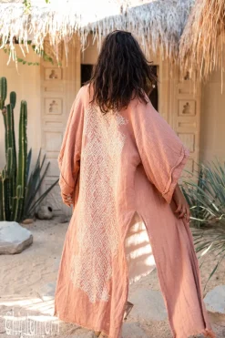 Chintamani Alchemistry Raw Printed Kimono / Dusty Pink^ Kimono & Cover Up