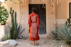 Chintamani Alchemistry Raw Printed Kimono / Red Ochre^ Kimono & Cover Up