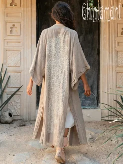 Chintamani Alchemistry Raw Printed Kimono / Sage^ Kimono & Cover Up