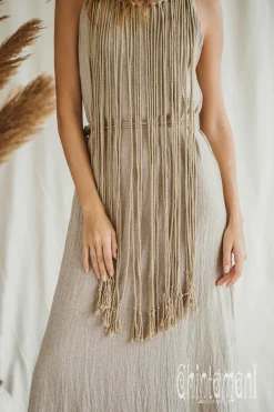 Chintamani Alchemistry Rope Collar Dress / Beige^ Maxi Dress