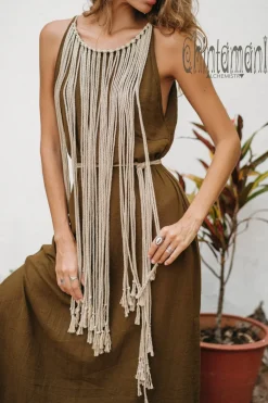 Chintamani Alchemistry Rope Collar Dress / Brown^ Maxi Dress