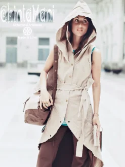 Chintamani Alchemistry Shamanic Canvas Coat / Beige^ Jackets & Coats