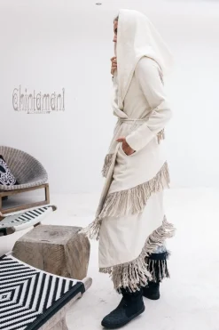 Chintamani Alchemistry Shamanic Canvas Coat / Cream^ Jackets & Coats