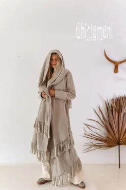 Chintamani Alchemistry Shamanic Canvas Coat / Gray^ Jackets & Coats