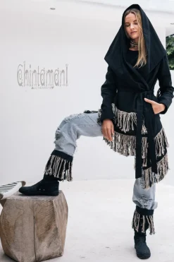 Chintamani Alchemistry Shamanic Canvas Jacket / Black^ Jackets & Coats