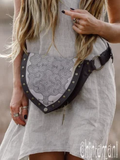 Chintamani Alchemistry Shipibo Waist Bag / Grey^ Canvas Hip Bags