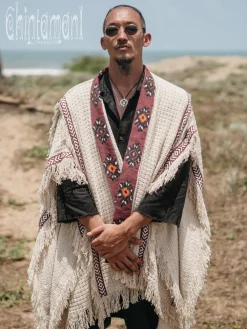 Chintamani Alchemistry Short Berber Poncho / Hemp^ Kimono & Coat