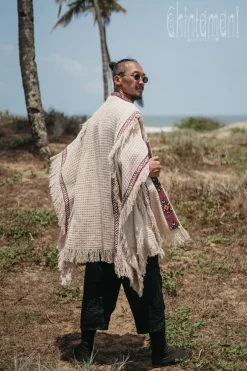 Chintamani Alchemistry Short Berber Poncho / Hemp^ Kimono & Coat