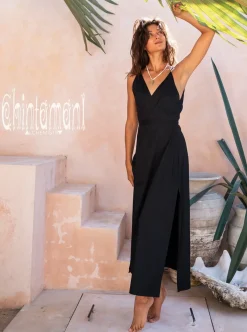 Chintamani Alchemistry Sleeveless Wrap Dress / Black^ Wrap Dress