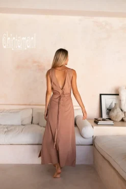 Chintamani Alchemistry Sleeveless Wrap Dress / Dusty Pink^ Wrap Dress
