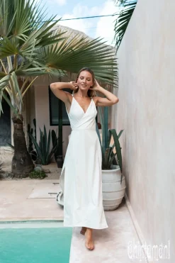 Chintamani Alchemistry Sleeveless Wrap Dress / Off White^ Wrap Dress
