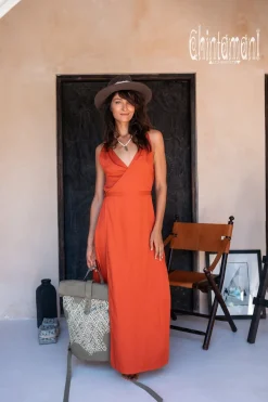 Chintamani Alchemistry Sleeveless Wrap Dress / Red Ochre^ Wrap Dress