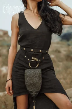 Chintamani Alchemistry Transformer Waist Bag / Black^ Canvas Hip Bags
