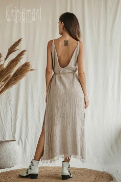 Chintamani Alchemistry V-neck Maxi Dress / Beige^ Maxi Dress