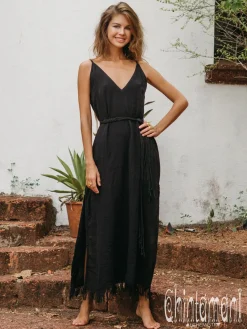 Chintamani Alchemistry V-neck Maxi Dress / Black^ Maxi Dress