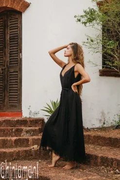 Chintamani Alchemistry V-neck Maxi Dress / Black^ Maxi Dress