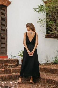 Chintamani Alchemistry V-neck Maxi Dress / Black^ Maxi Dress