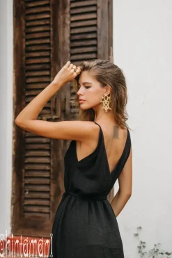 Chintamani Alchemistry V-neck Maxi Dress / Black^ Maxi Dress