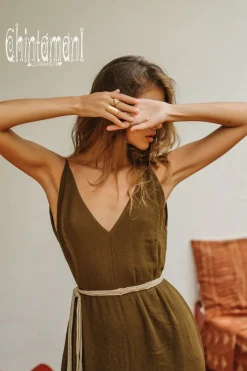 Chintamani Alchemistry V-neck Maxi Dress / Brown^ Maxi Dress