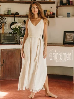 Chintamani Alchemistry V-neck Maxi Dress / Off White^ Maxi Dress