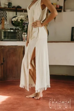 Chintamani Alchemistry V-neck Maxi Dress / Off White^ Maxi Dress