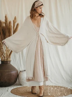 Chintamani Alchemistry Wide Sleeve Kimono / Off White^ Kimono & Cover Up