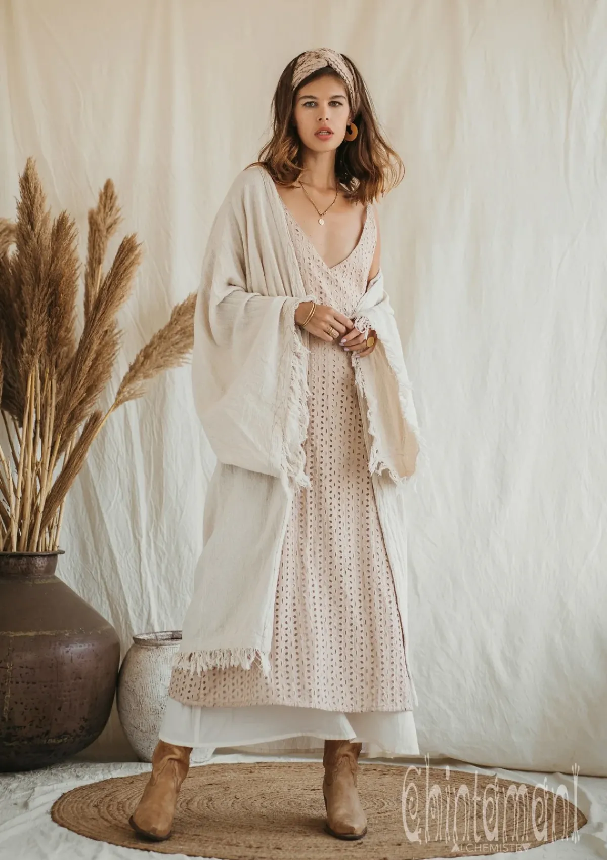 Chintamani Alchemistry Wide Sleeve Kimono / Off White^ Kimono & Cover Up