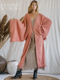 Chintamani Alchemistry Wide Sleeve Kimono / Soft Pink^ Kimono & Cover Up