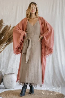Chintamani Alchemistry Wide Sleeve Kimono / Soft Pink^ Kimono & Cover Up
