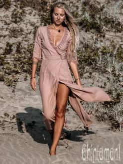 Chintamani Alchemistry Wrap Boho Dress / Dusty Rose^ Wrap Dress