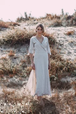 Chintamani Alchemistry Wrap Boho Dress / Light Grey^ Wrap Dress